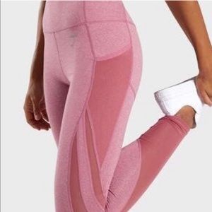 GYMSHARK sleek sculpture leggings in pink